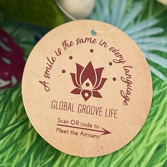 Fair Trade Nepalese Handmade Felt Mushroom Mobile, NWT - Picture 14 of 14